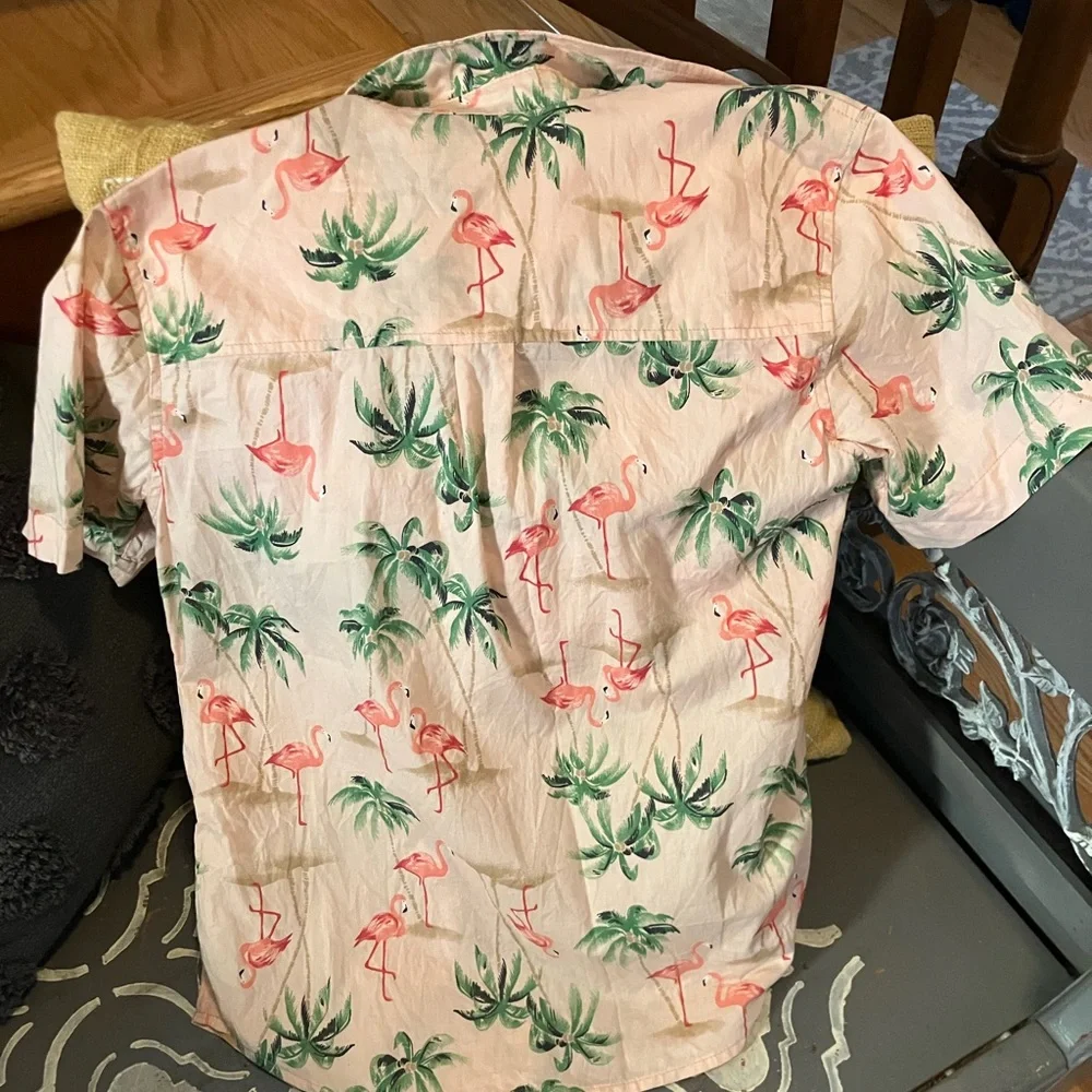 Boy’s Tropical Flamingo Shirt
